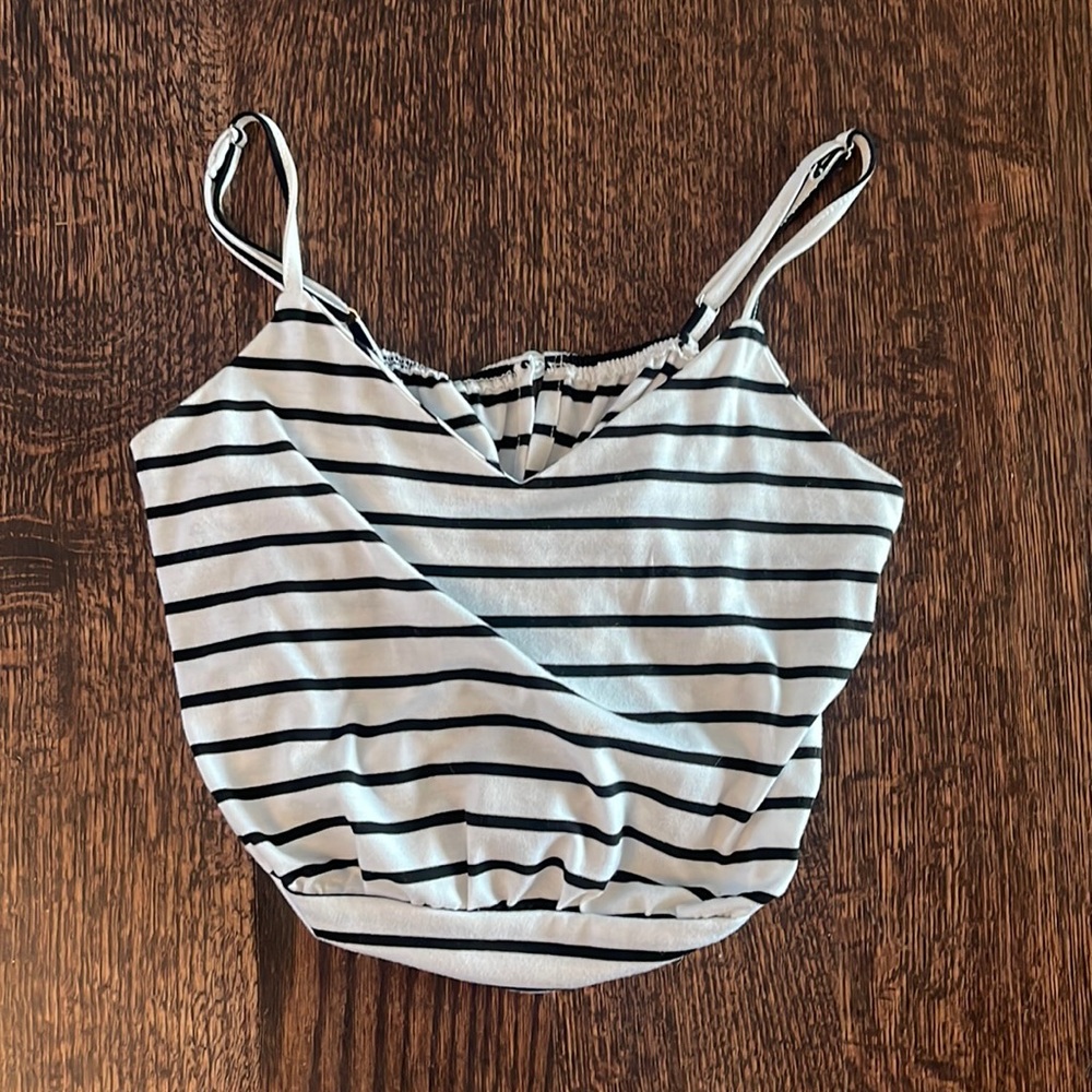 Black and white tank top